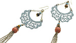 Dakota Enamel Swing Chandelier Earrings