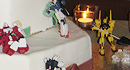 Groom's cake with Godannar robots by Rosanne & Andrew